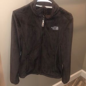 THE NORTH FACE sweatshirt Jacket. BROWN. SIZE SMALL. EUC